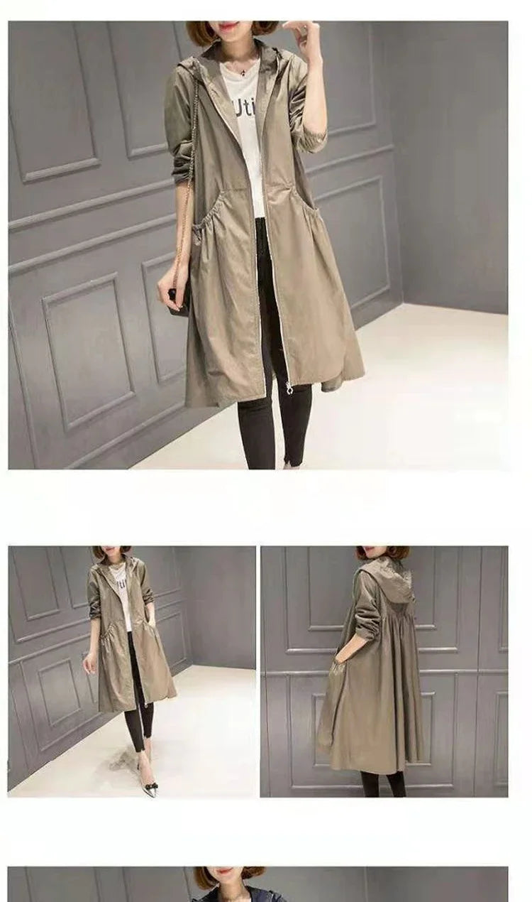 Korean Fashion Coats Thin and Light Windbreaker Women's Clothing