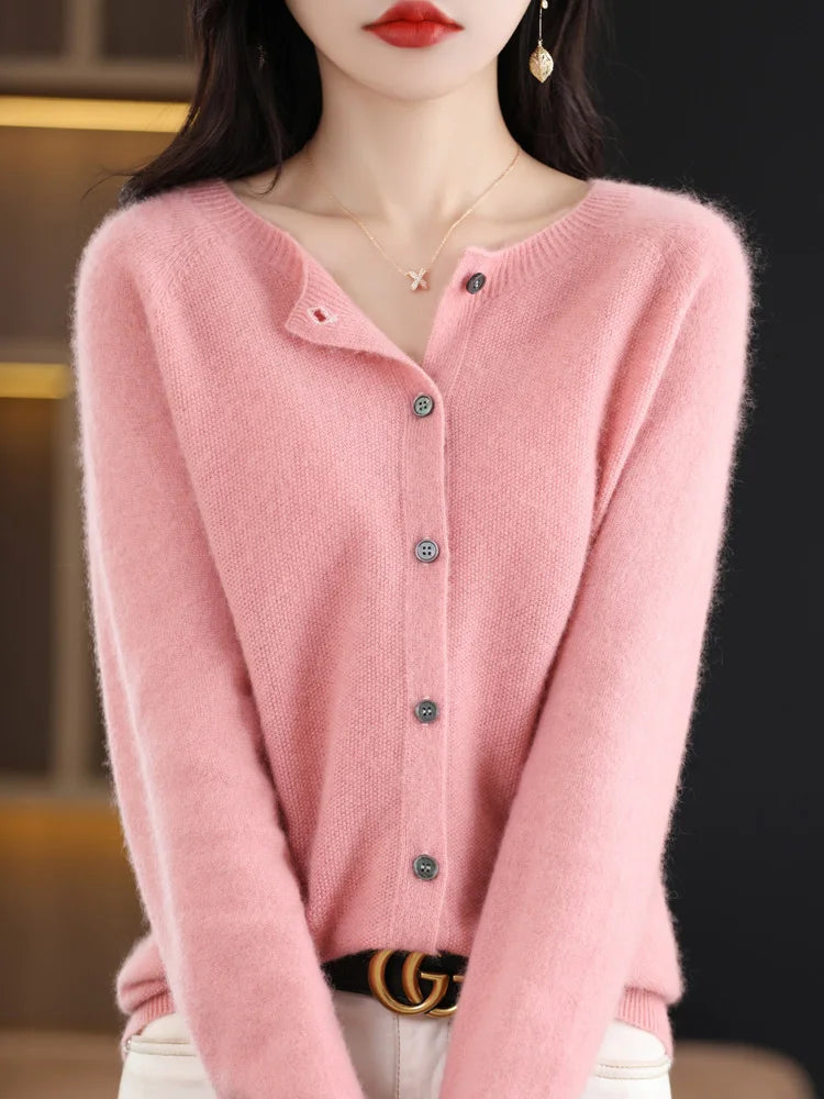 Women Cashmere Sweater 100% Merino Wool