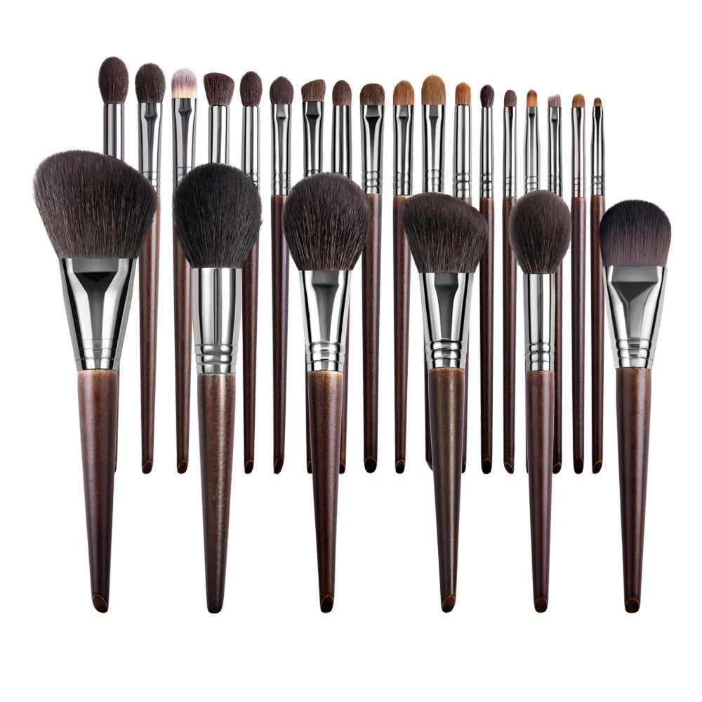 Natural Goat Hair Makeup Brushes Set Professional Kit
