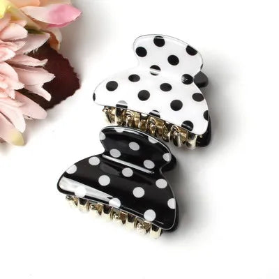 2pcs/Set 4cm Acrylic Hairpins Women Mix Color Crab Claws