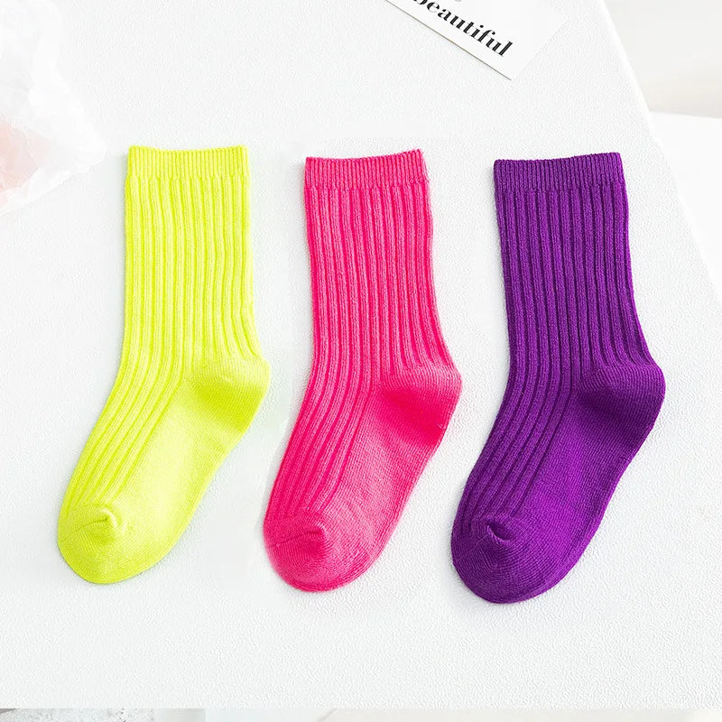 3 Pairs/lot  1 to 10 Years Autumn Winter Socks For Boys