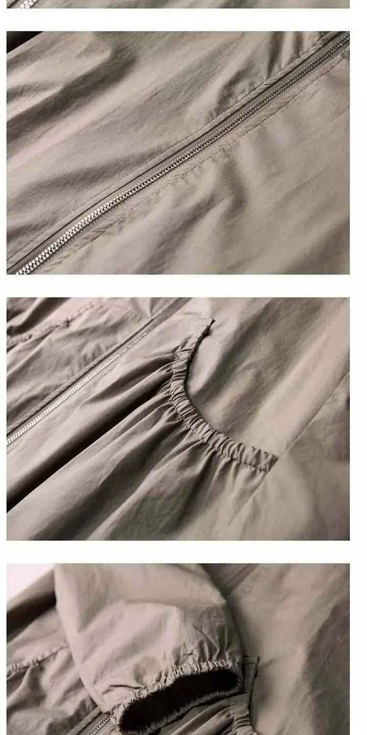 Korean Fashion Coats Thin and Light Windbreaker Women's Clothing