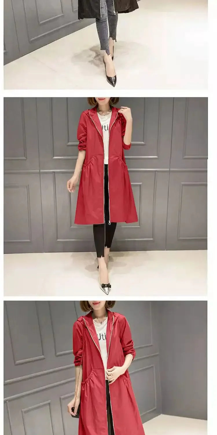 Korean Fashion Coats Thin and Light Windbreaker Women's Clothing