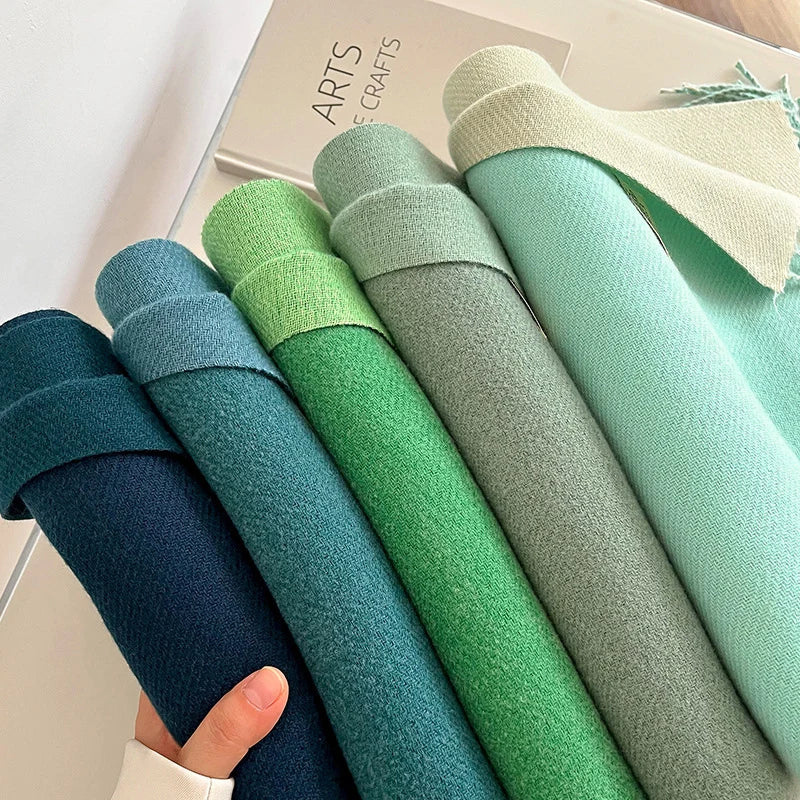 Solid Cashmere Warm Scarf