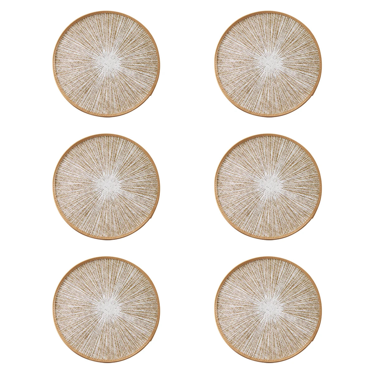 2/4/6/8pcs Round Burlap Macrame Placemats