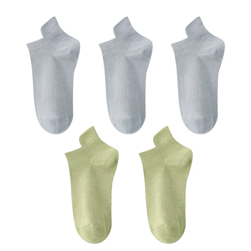 10pieces=5 Pairs Women Socks Casual Breathable High Quality Ankle Sock