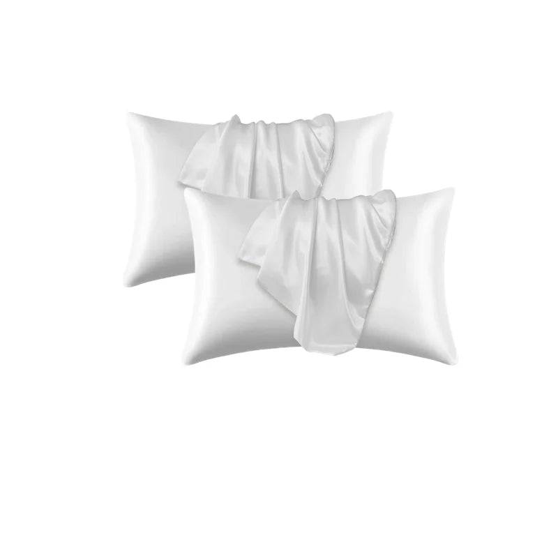 Pillowcase Silk Pillow Cover Silky Satin 1pc