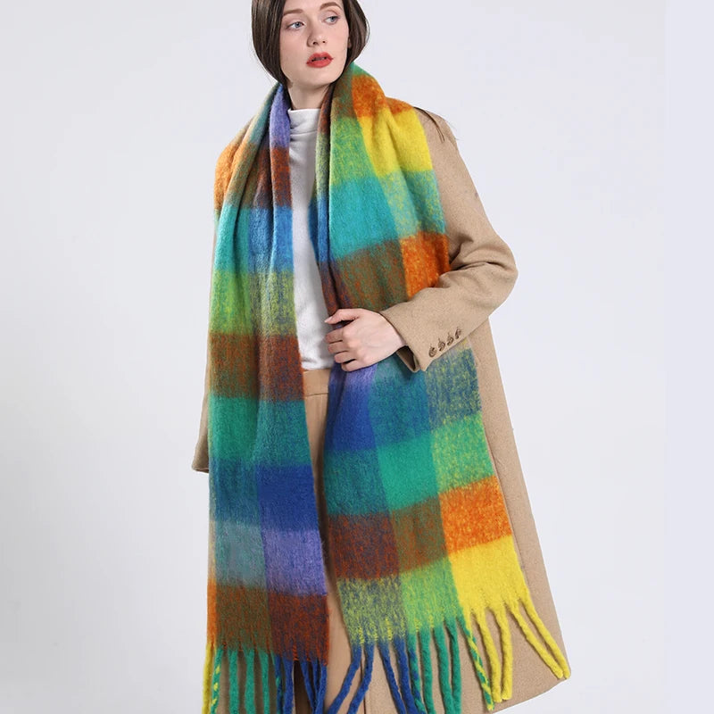 Thick Warm Scarf Women Cashmere