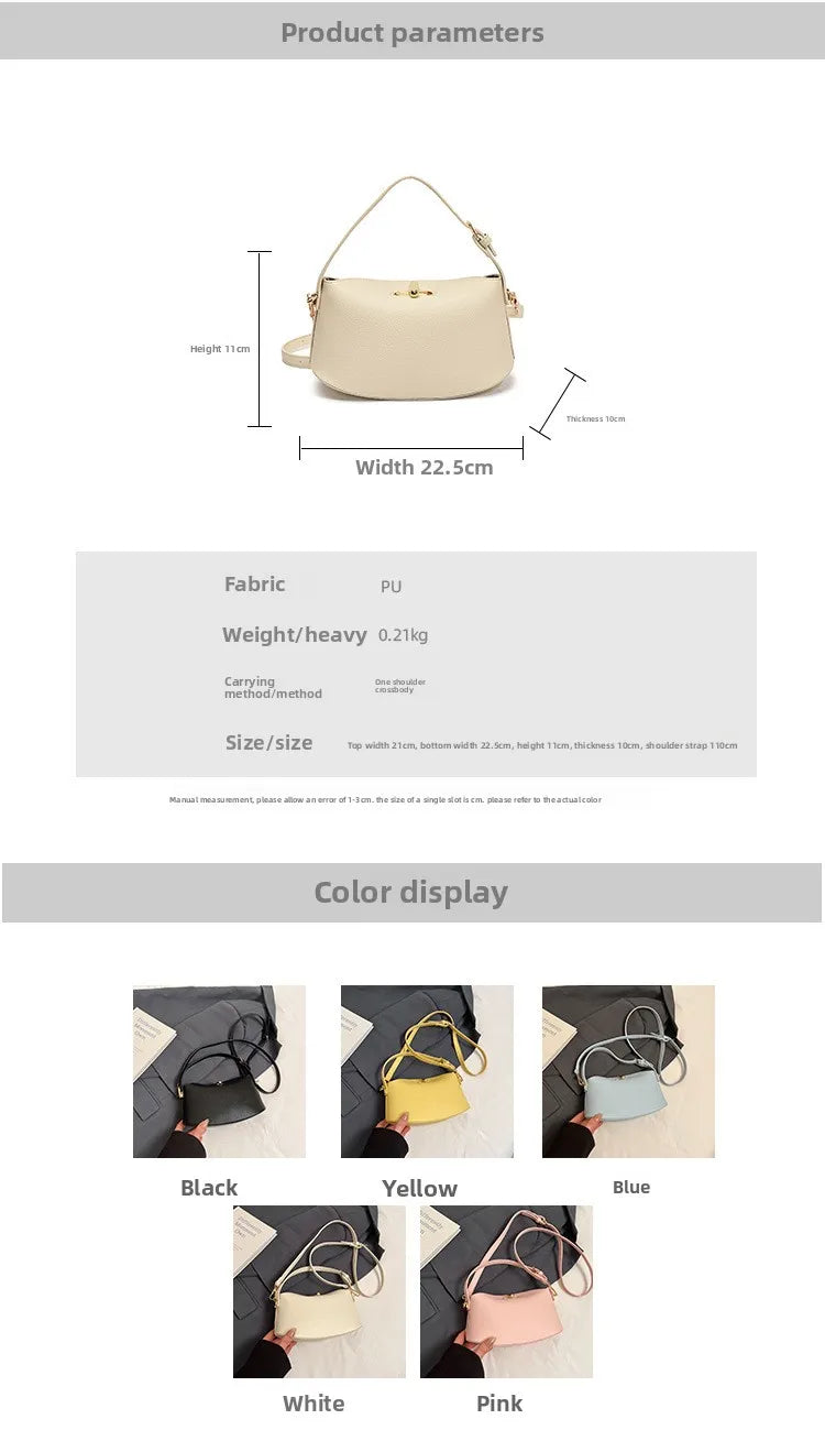 Niche Brand Women's Fashion Handbag Soft Versatile