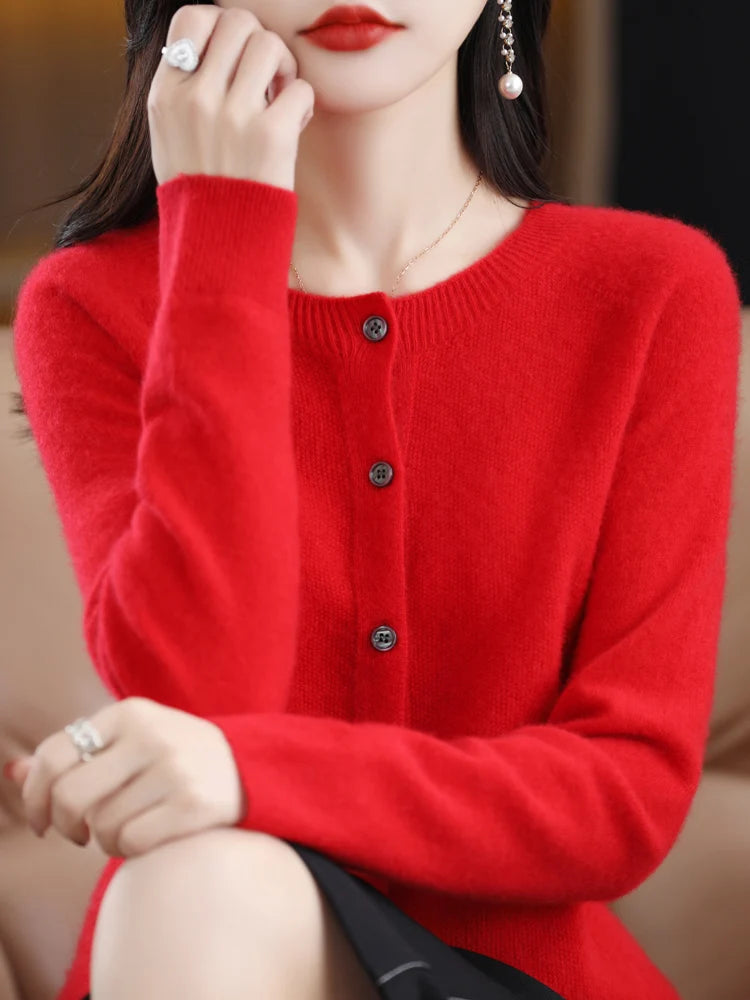 Women Cashmere Sweater 100% Merino Wool