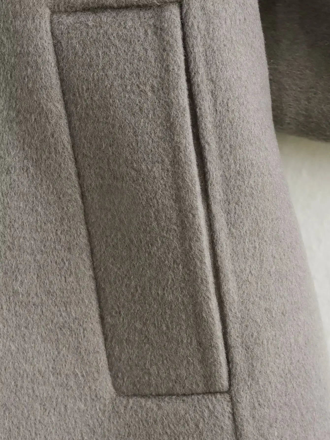 Women's Jacket V-neck Woolen Kimono