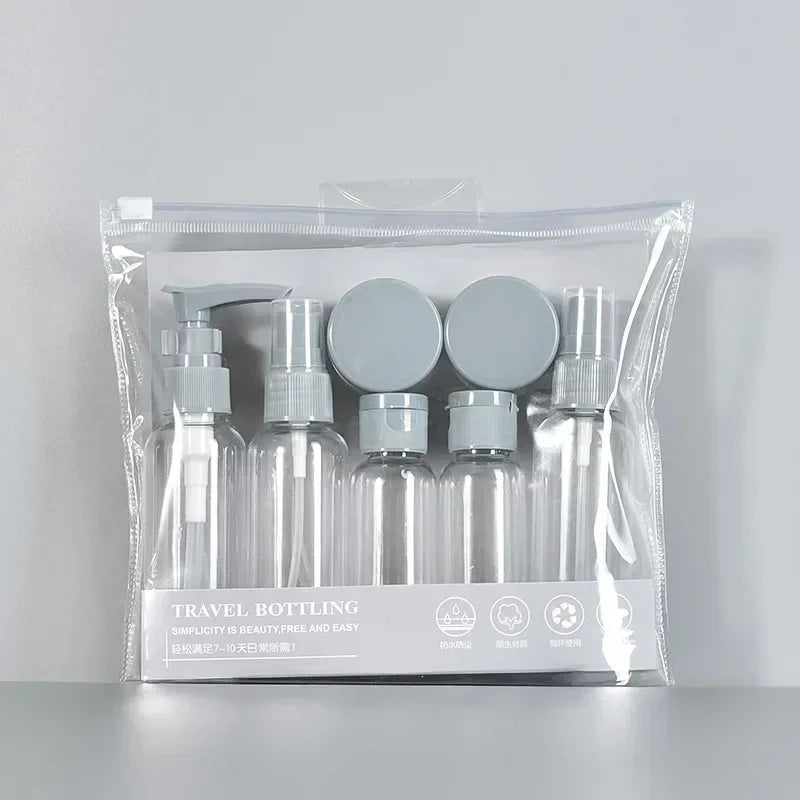 7PCS Travel Bottle Bag Wash Set