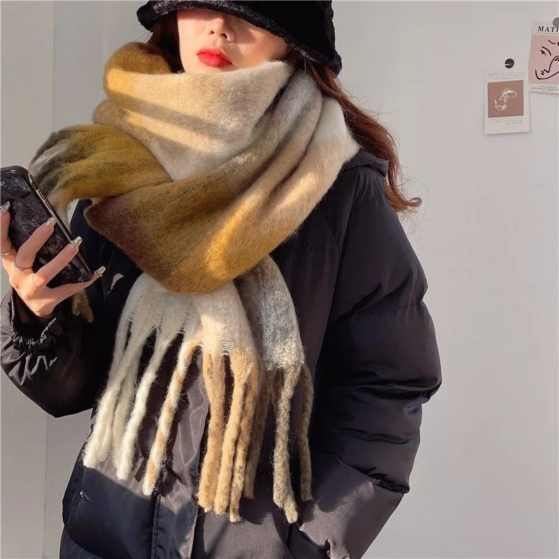 Thick Warm Scarf Women Cashmere
