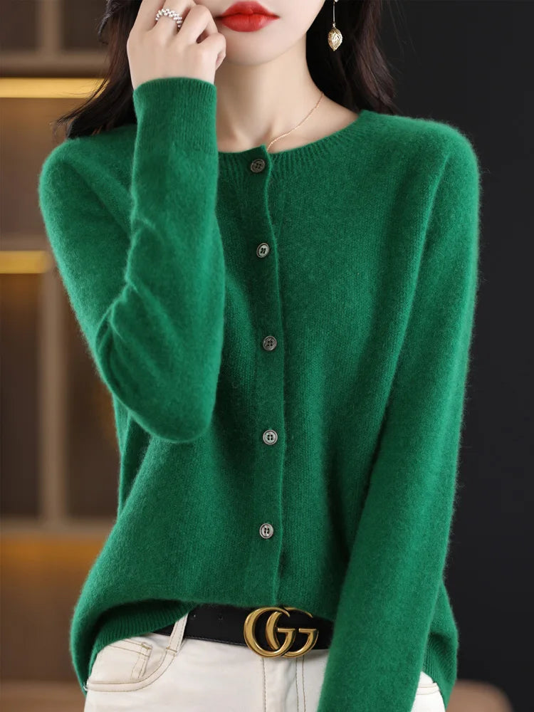 Women Cashmere Sweater 100% Merino Wool