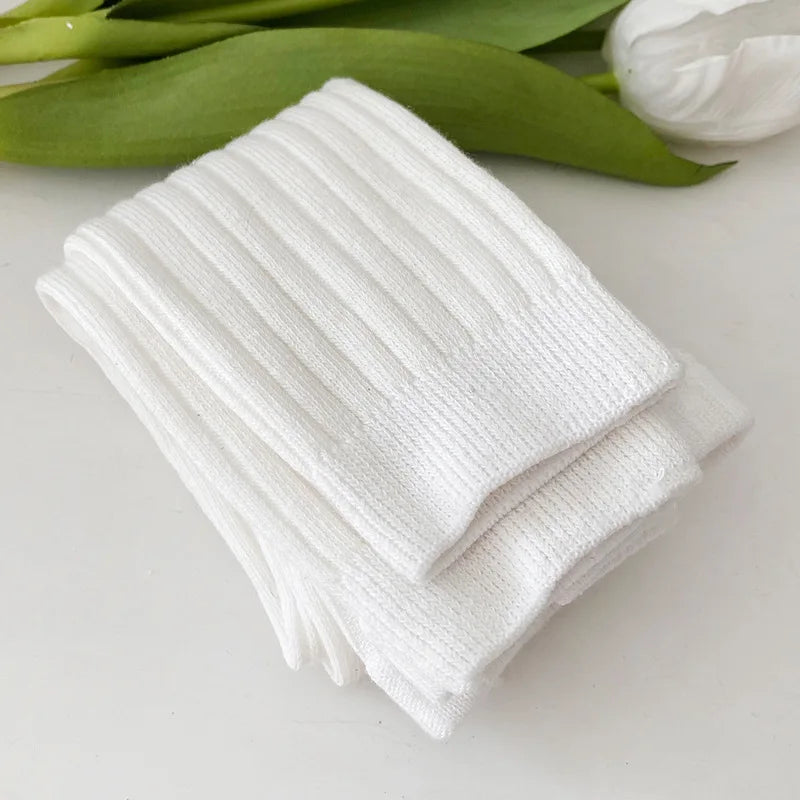 Baby Girls Ribbed Cotton Stretch Tight Leggings
