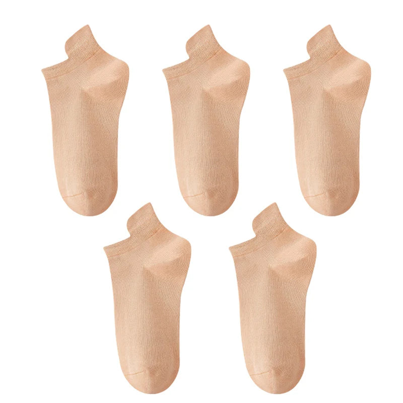 10pieces=5 Pairs Women Socks Casual Breathable High Quality Ankle Sock