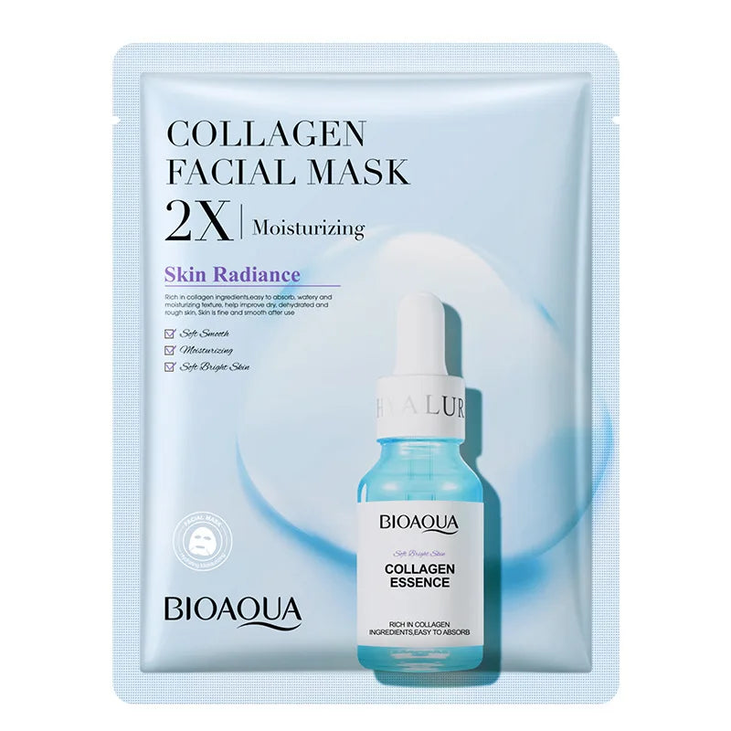 20pcs Centella Collagen Face Mask Moisturizing Sheet Masks