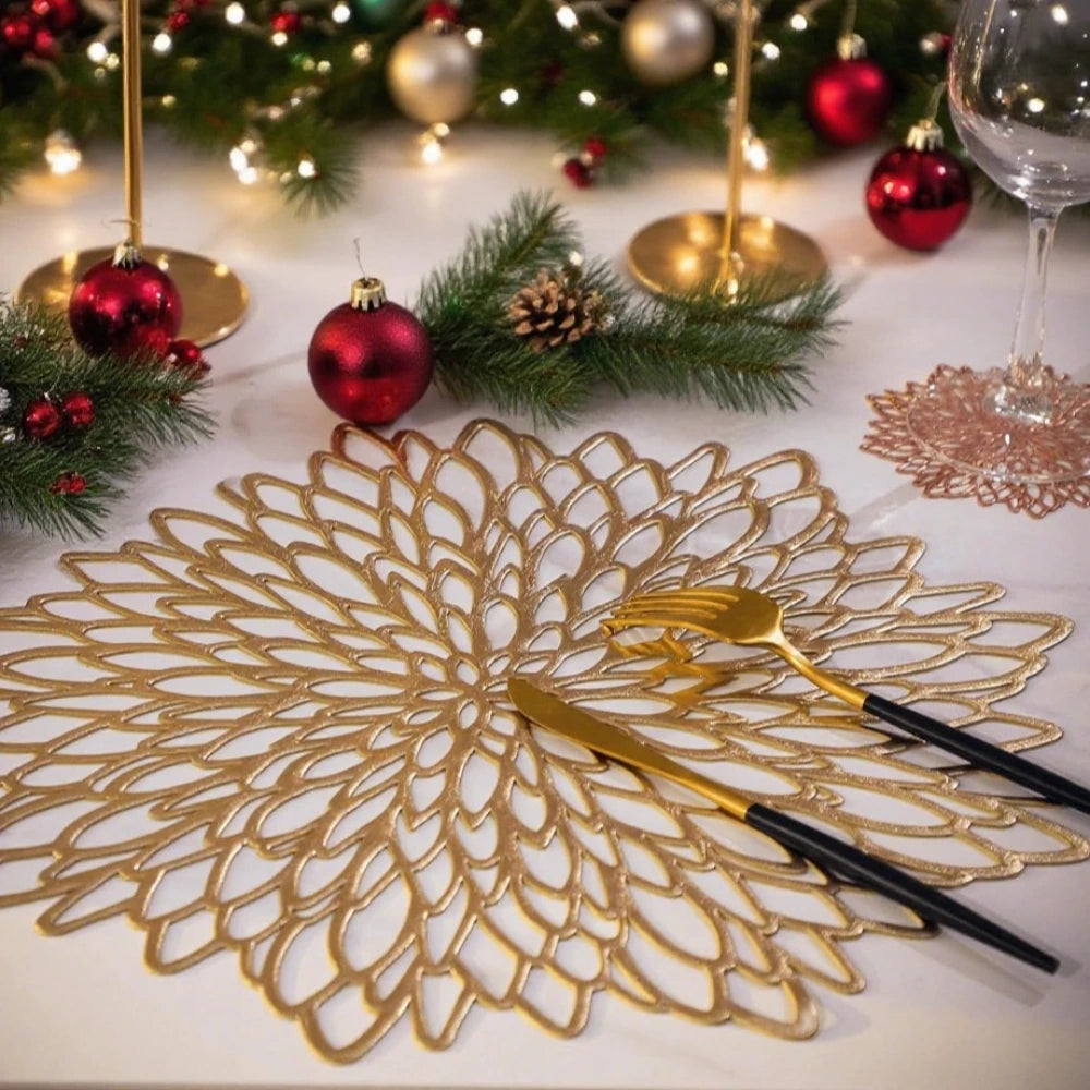Set of 4 Round Placemats Place Mats