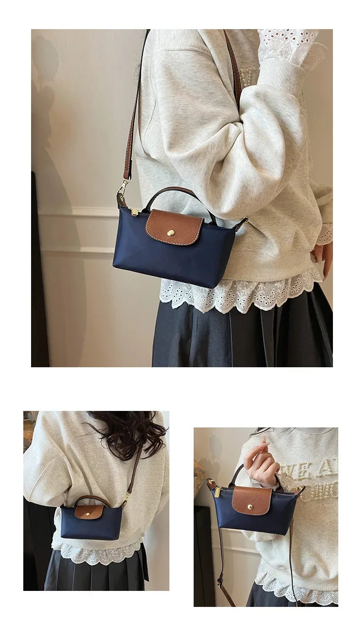 Retro Fashion Nylon Dumpling Bag