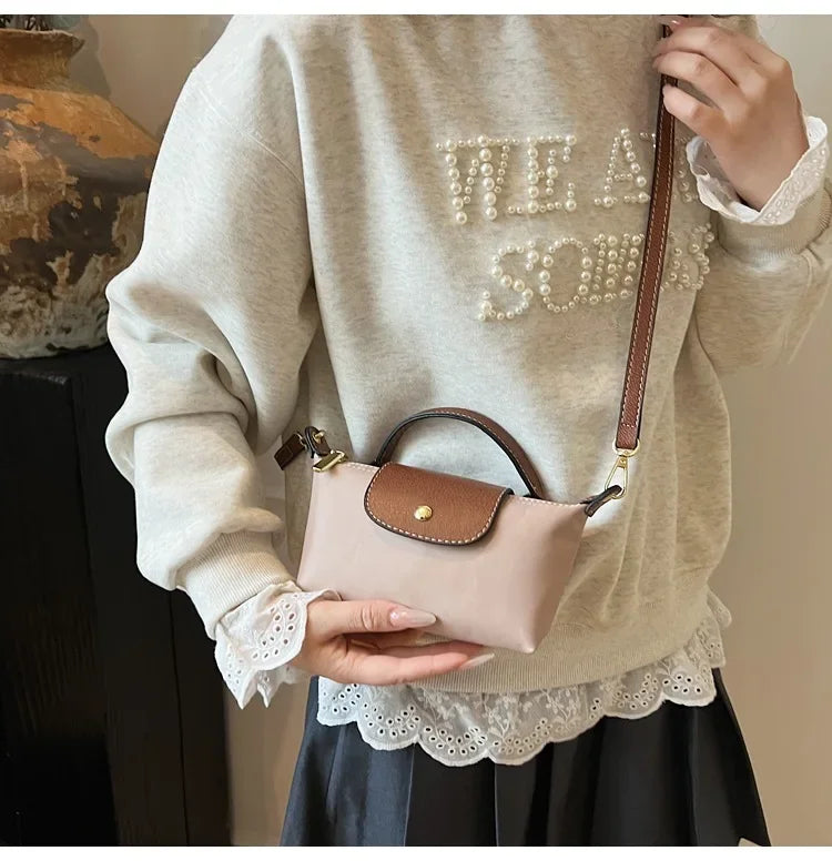 Retro Fashion Nylon Dumpling Bag