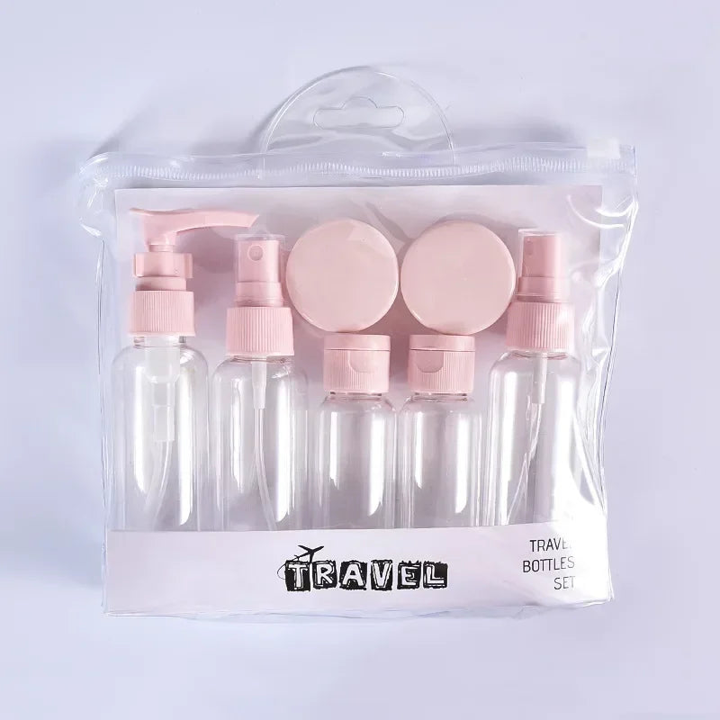 7PCS Travel Bottle Bag Wash Set