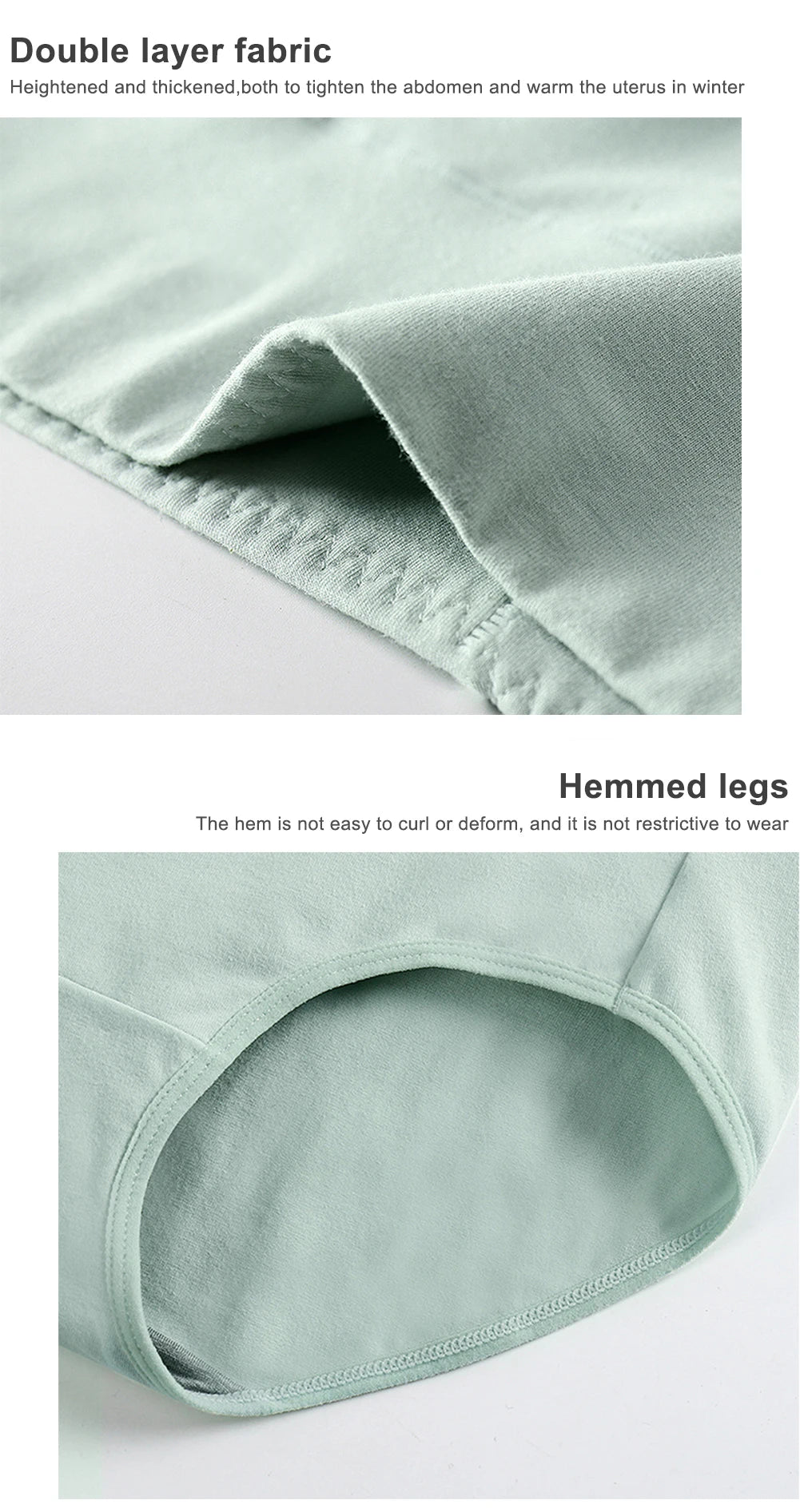 5 Pack Women's Cotton High Waisted Underwear