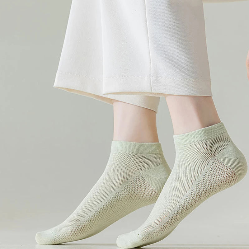 12 Pairs New Woman Cotton Socks Short Thin