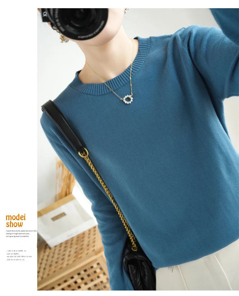 High-quality Cotton Knitted Sweater
