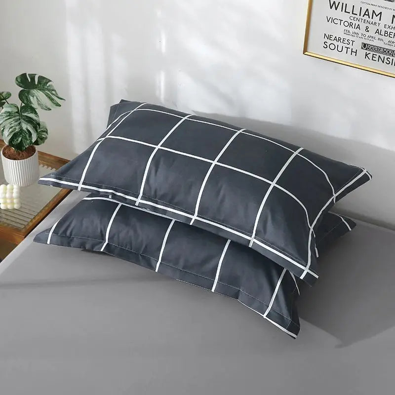 Pillowcase Adult Pair of Simple Thickened Student Dormitory Sprinkle Shop Apartment All Year Round Pillow Cover 2 2xpillowcases