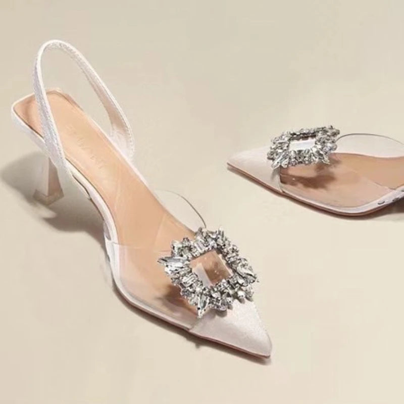 Spring and Autumn Fashion Color Pointed Toe Women's High Heels