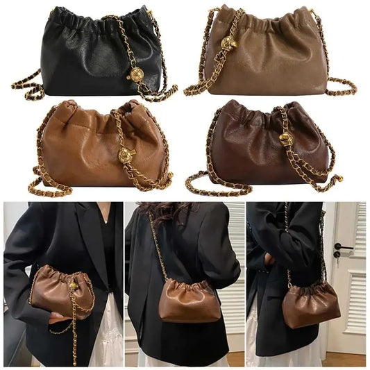 Women's Crossbody Tote Bag PU Leather Hobo Bag
