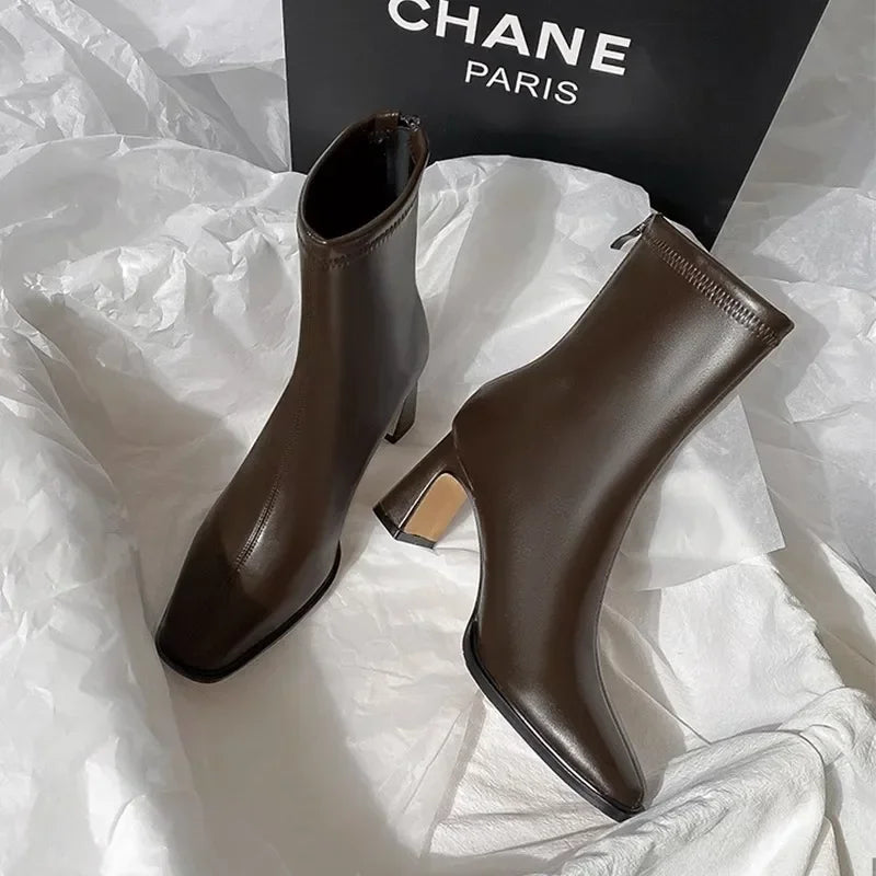 Vintage Warm Cotton Women Ankle Boots
