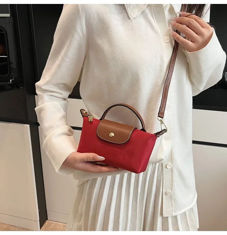 Retro Fashion Nylon Dumpling Bag