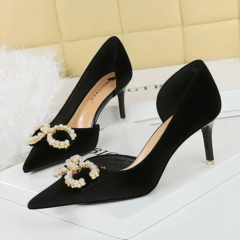 Women 7cm Thin High Heels