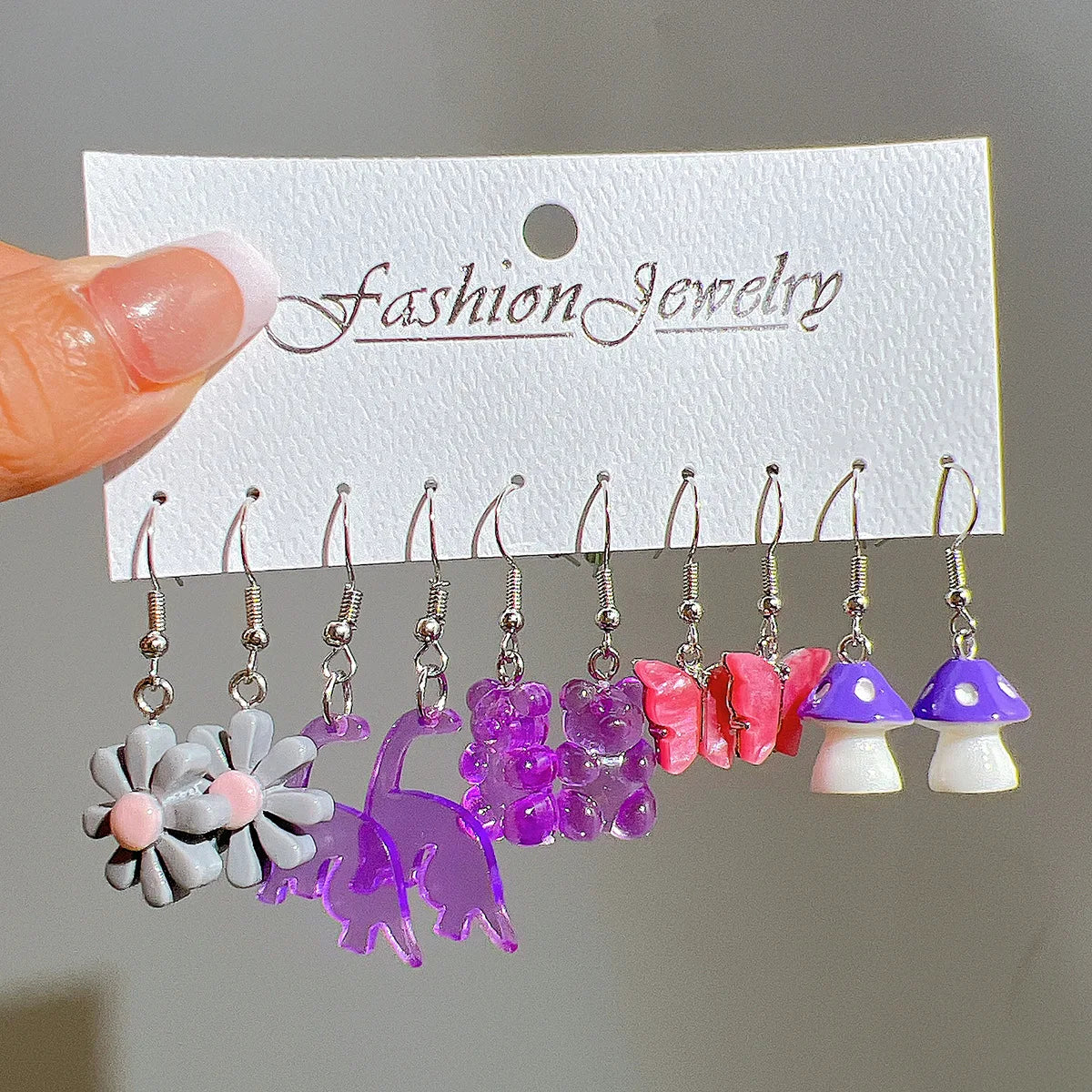Fashion Sweet Fruit Drink Earrings Set
