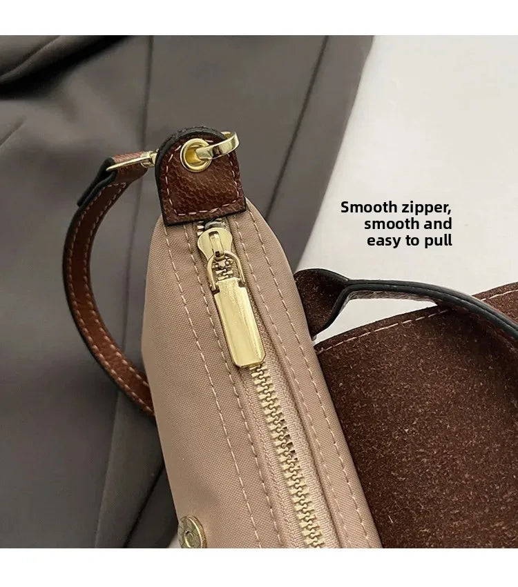 Retro Fashion Nylon Dumpling Bag