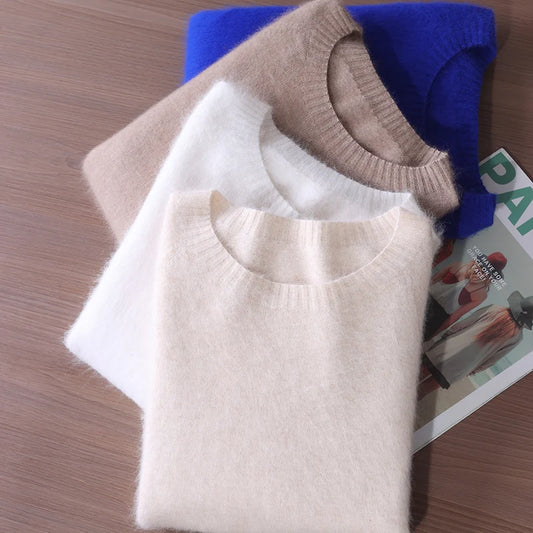100% Mink Cashmere Pullover