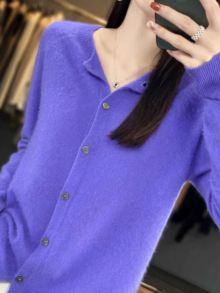 Women Cashmere Sweater 100% Merino Wool