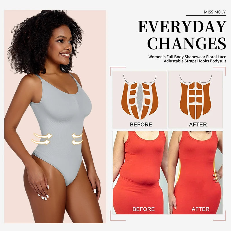 Smoothing Shapewear Bodysuit for Women Faja Full Body Shaper