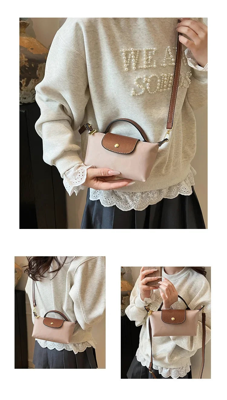 Retro Fashion Nylon Dumpling Bag
