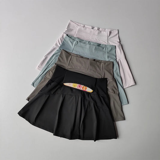 High Waisted Sports Short Skirt