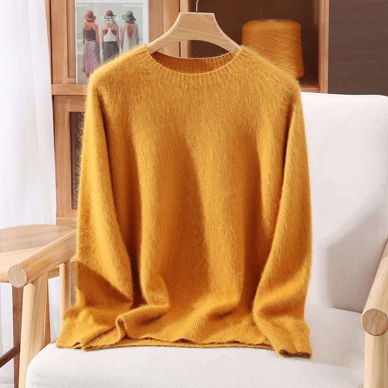 100% Mink Cashmere Pullover