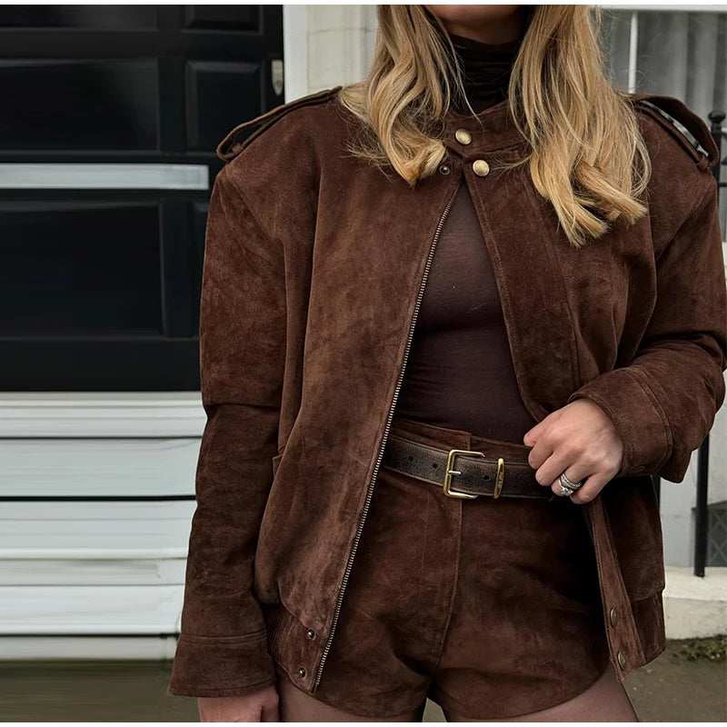 Vintage Suede Long Jackets