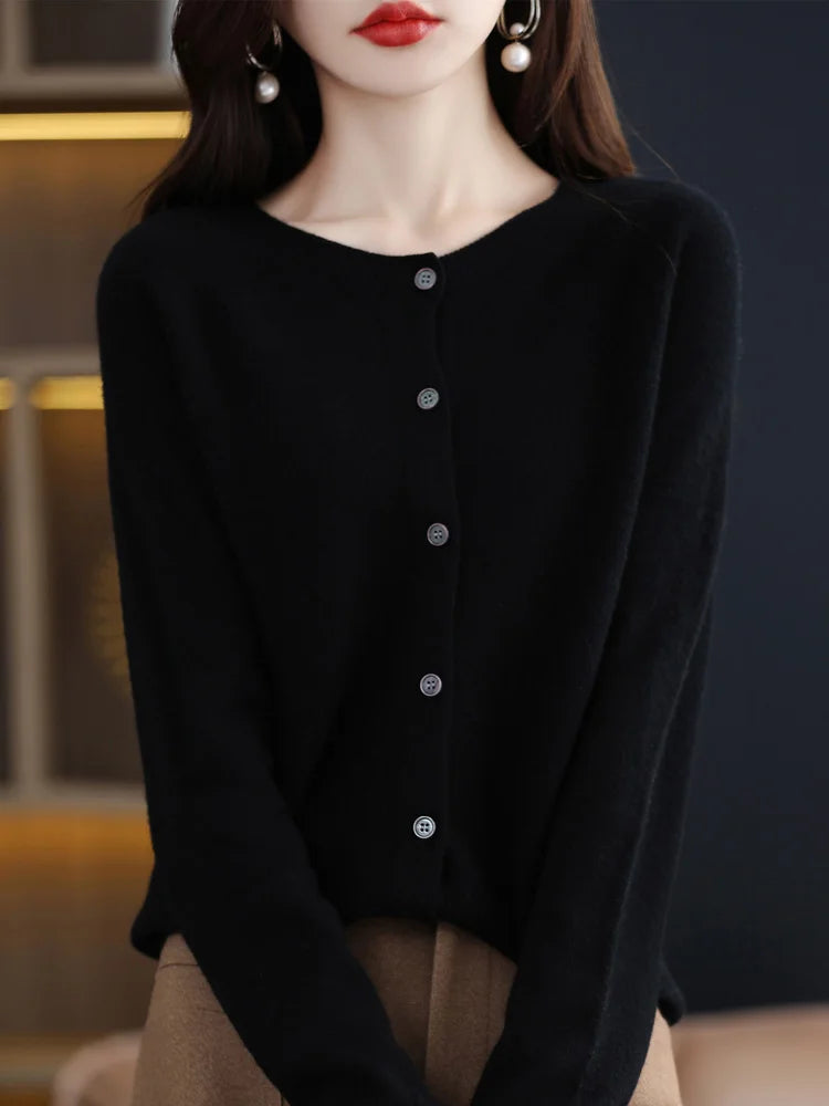 Women Cashmere Sweater 100% Merino Wool