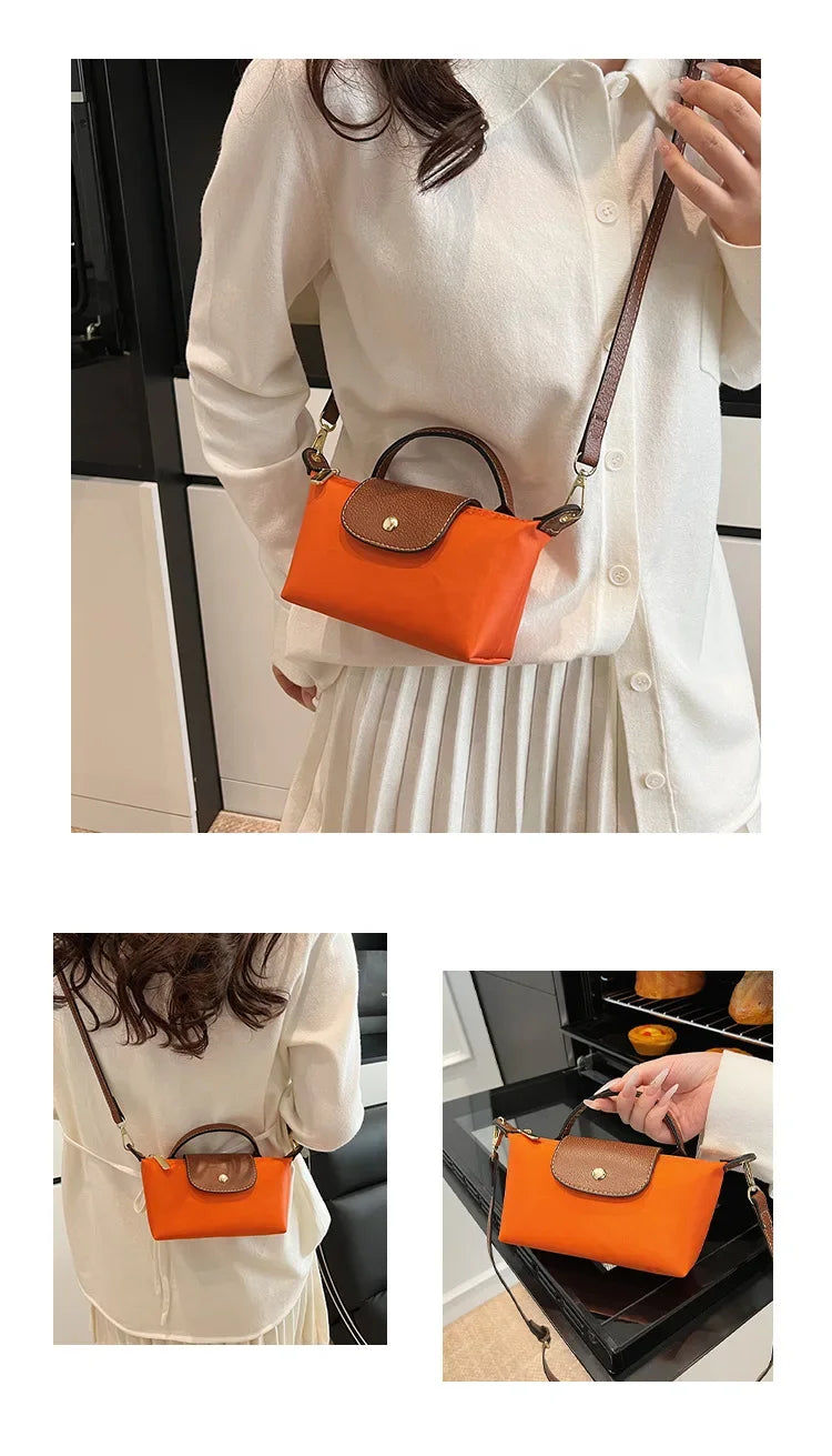 Retro Fashion Nylon Dumpling Bag