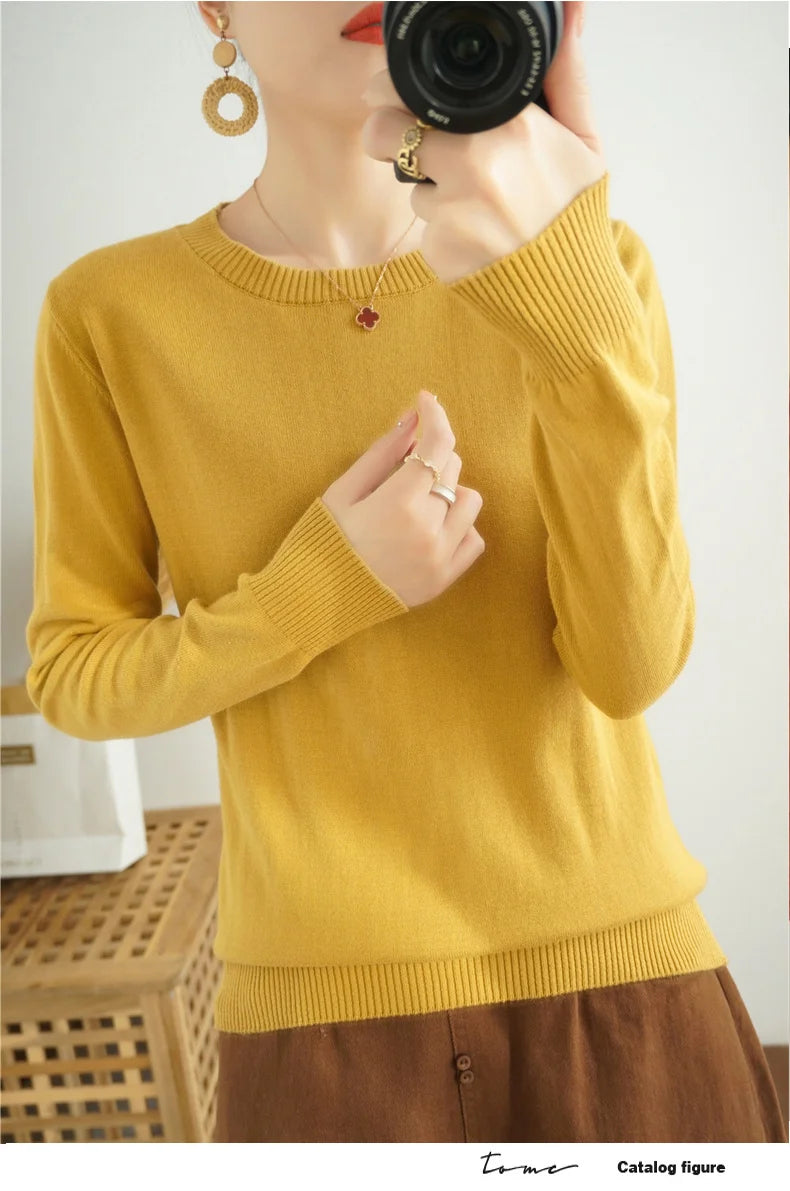 High-quality Cotton Knitted Sweater