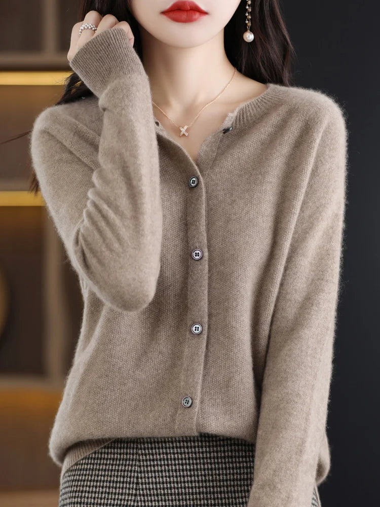 Women Cashmere Sweater 100% Merino Wool