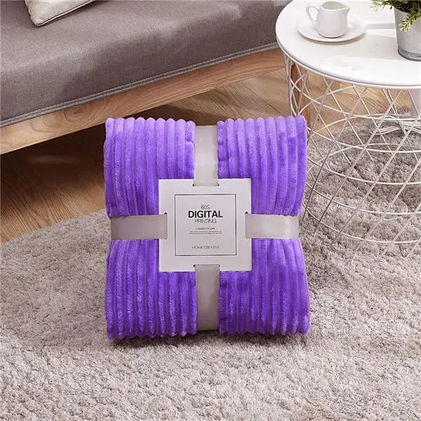 Striped Flannel Blankets For Beds Blanket