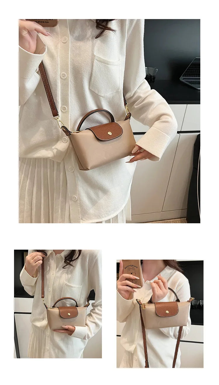 Retro Fashion Nylon Dumpling Bag