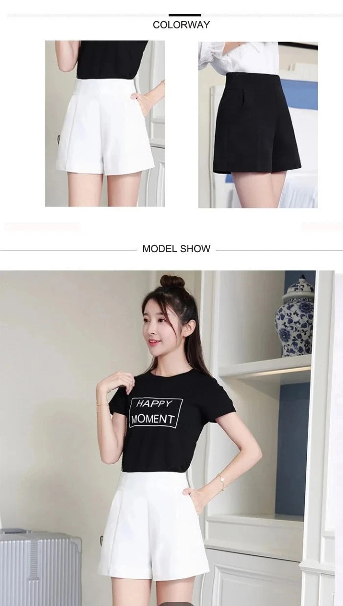Wide Leg Chiffon Shorts